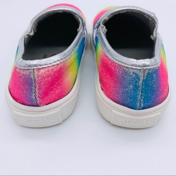 SAM EDELMAN-GIRLS CELINA RAINBOW SLIP-ONS SIZE 7 - Picture 9 of 12